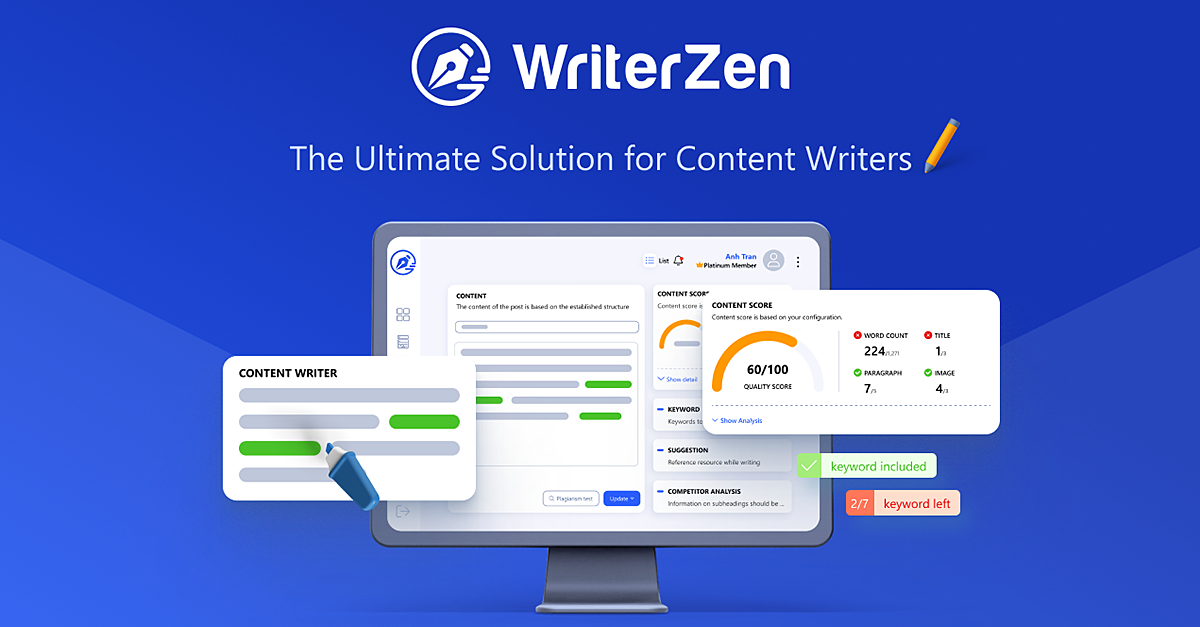 WriterZen - Proficient SEO Content Workflow Software