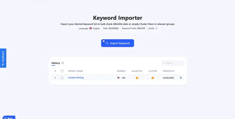 You can upload txt file