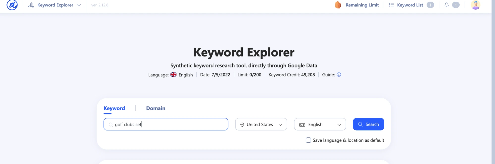 Input your seed keyword into WriterZen’s Keyword Explorer