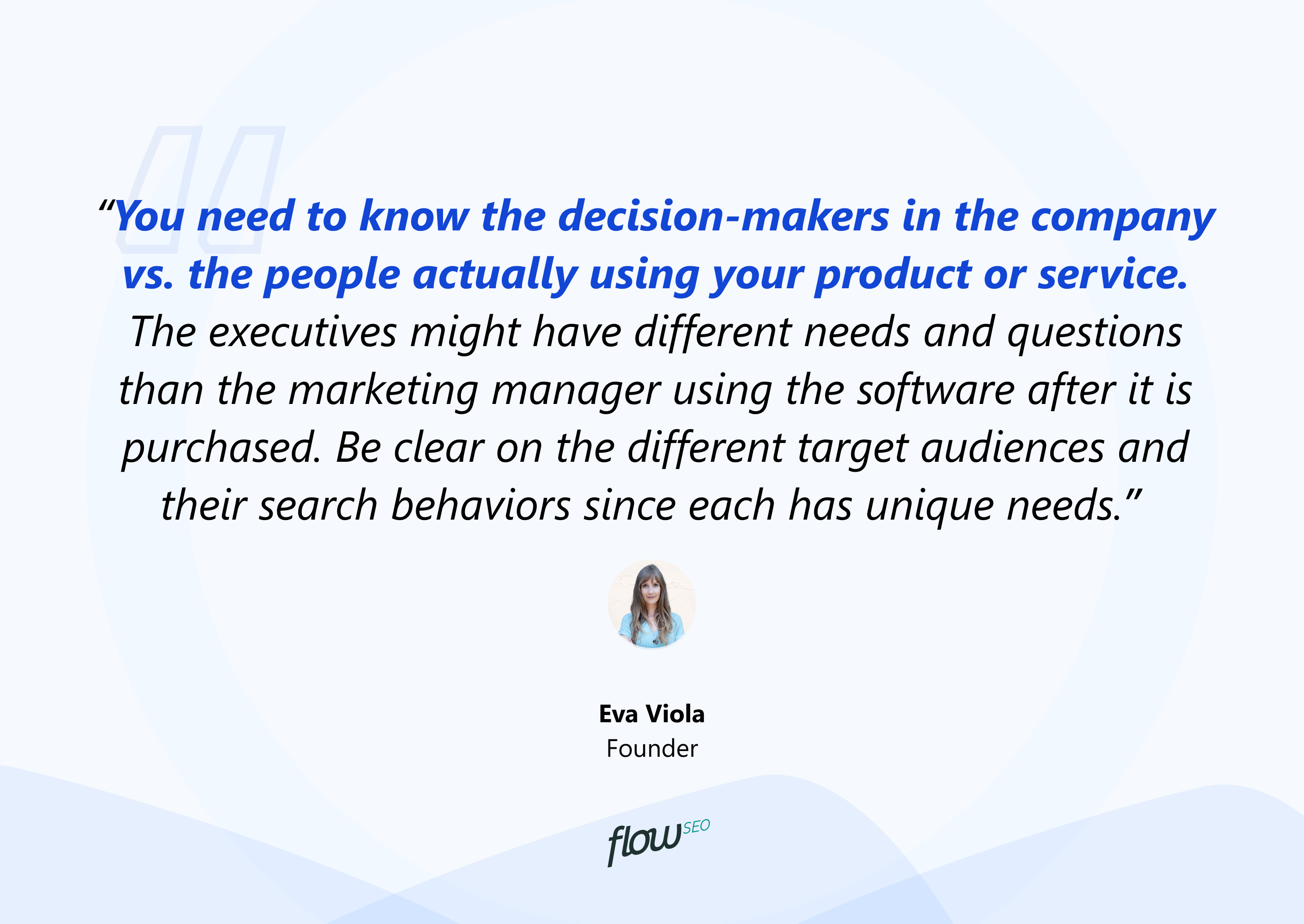 Eva Viola's quote about JTBD