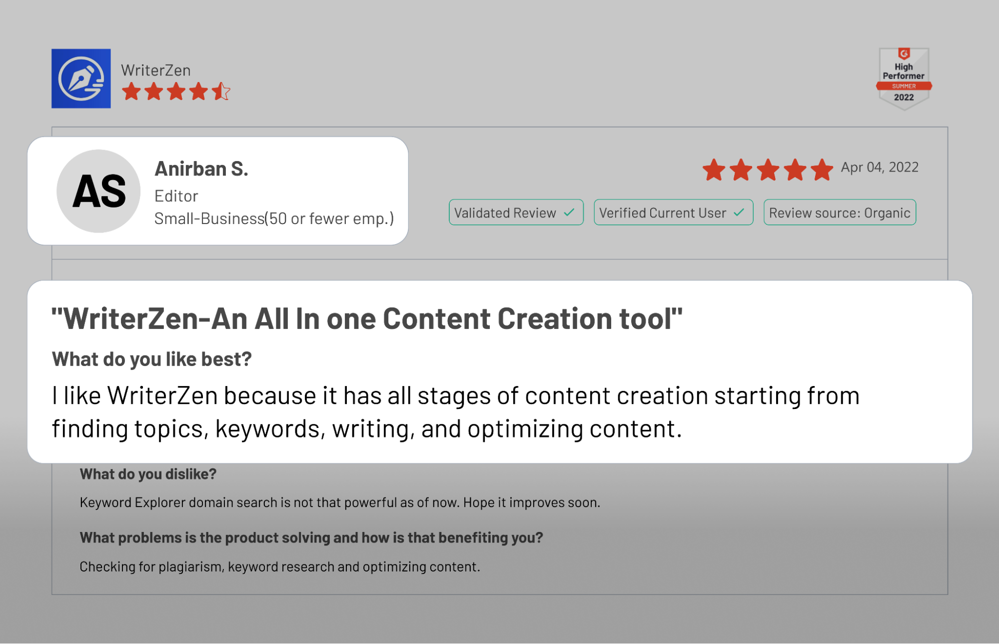 WriterZen Is Reviewed as All-in-one Content Creation Tool