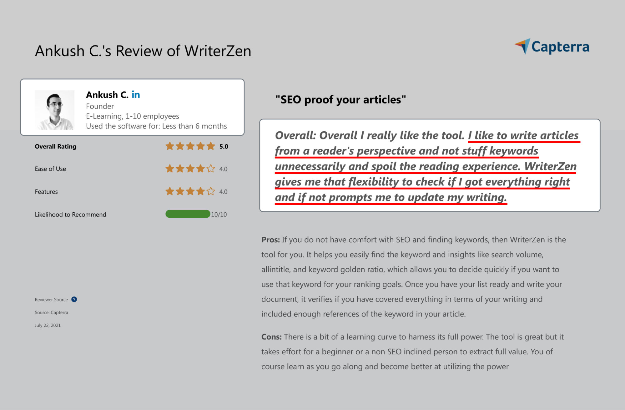 WriterZen Helps Content Folks Avoid Keyword Stuffing