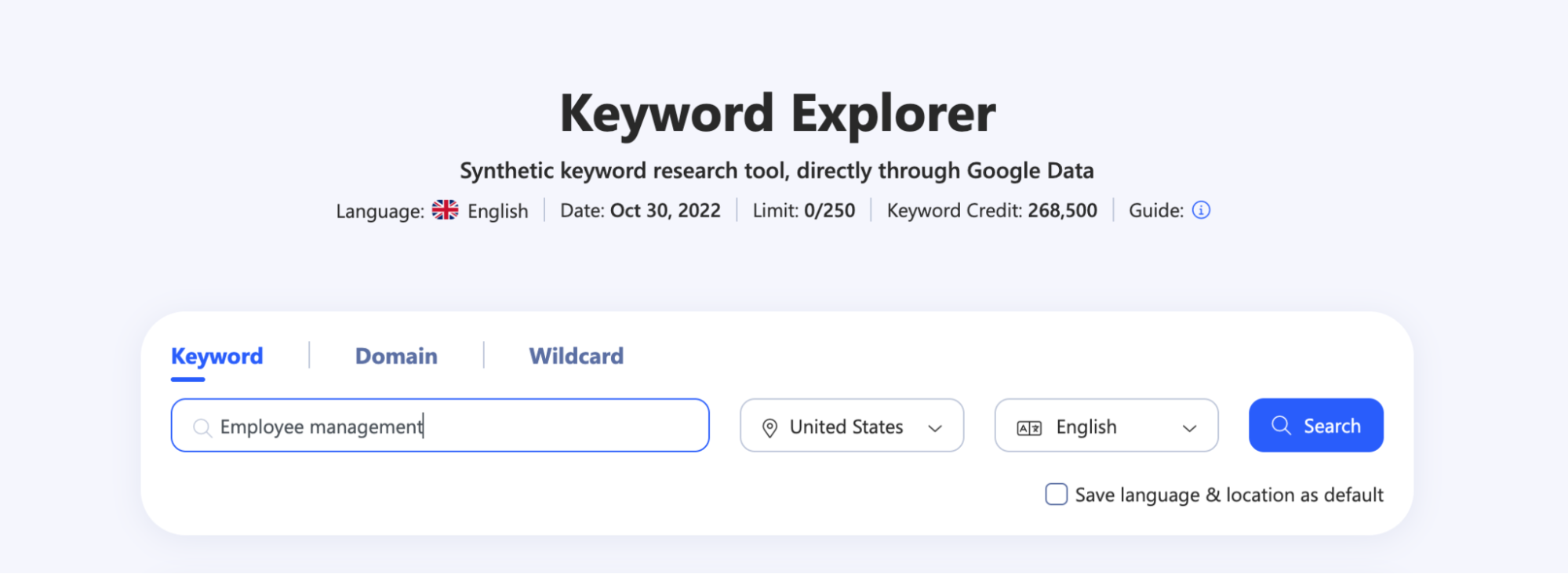 Adding Seed Keyword To Keyword Explorer