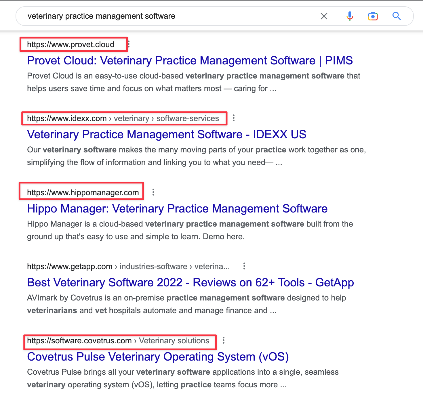 A Simple Google Search Shows The SEO Competitors