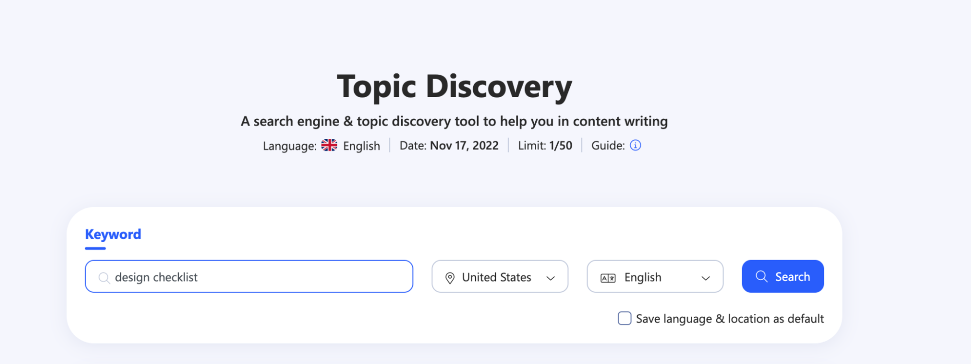 Seed Keyword In Topic Discovery