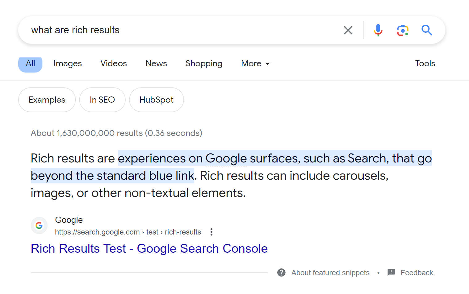 Paragraph Featured Snippets
