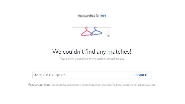 Myntra 404 Page