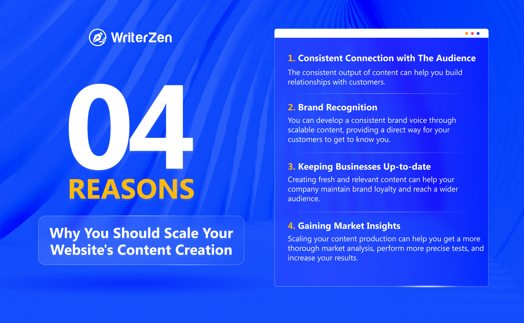 Four Reasons Why You Should Scale Your Website Content Creation