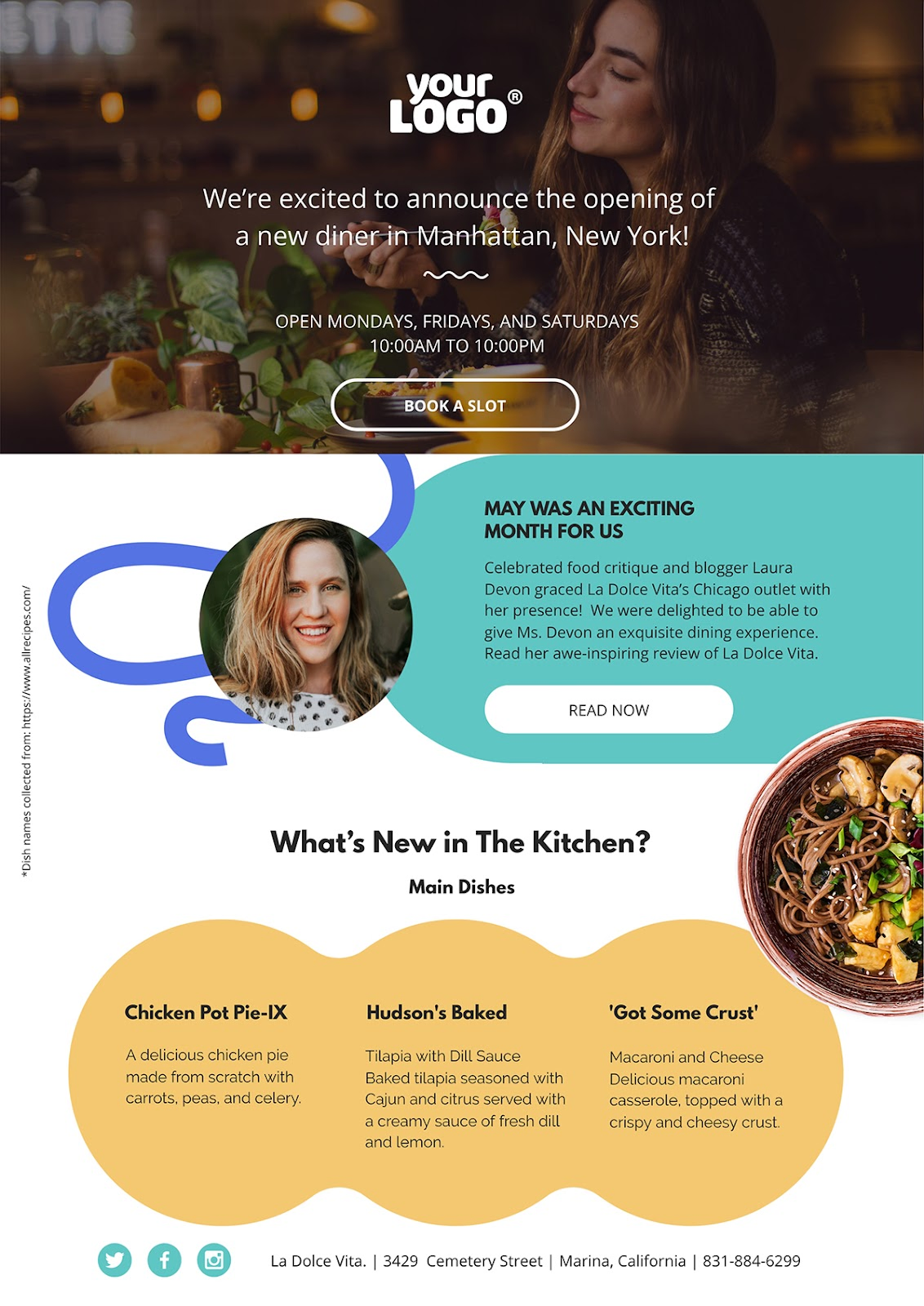 Example of Newsletter Template