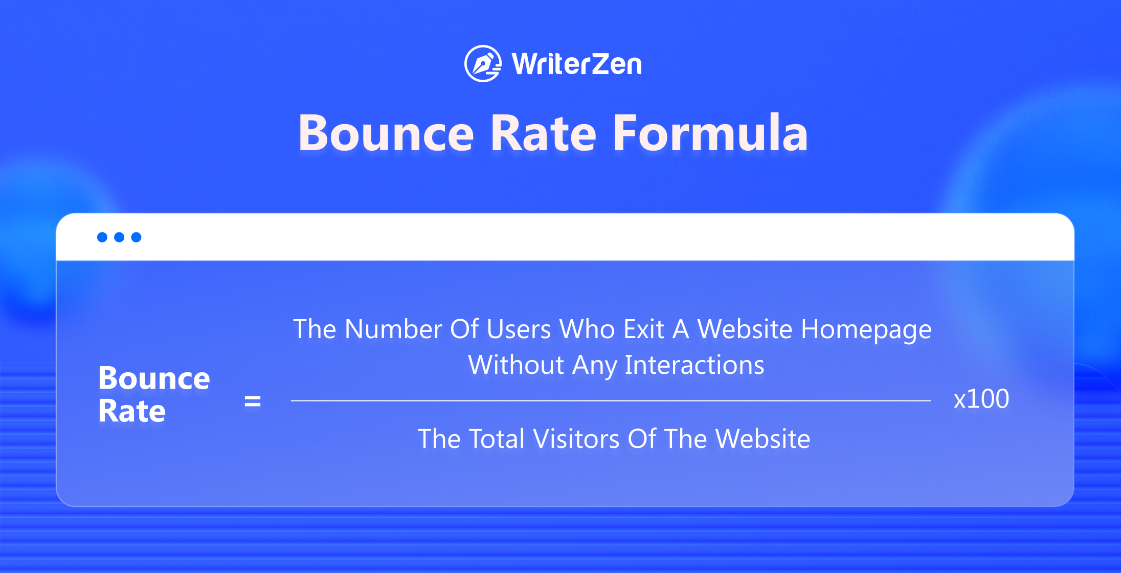 Bounce Rate Formula