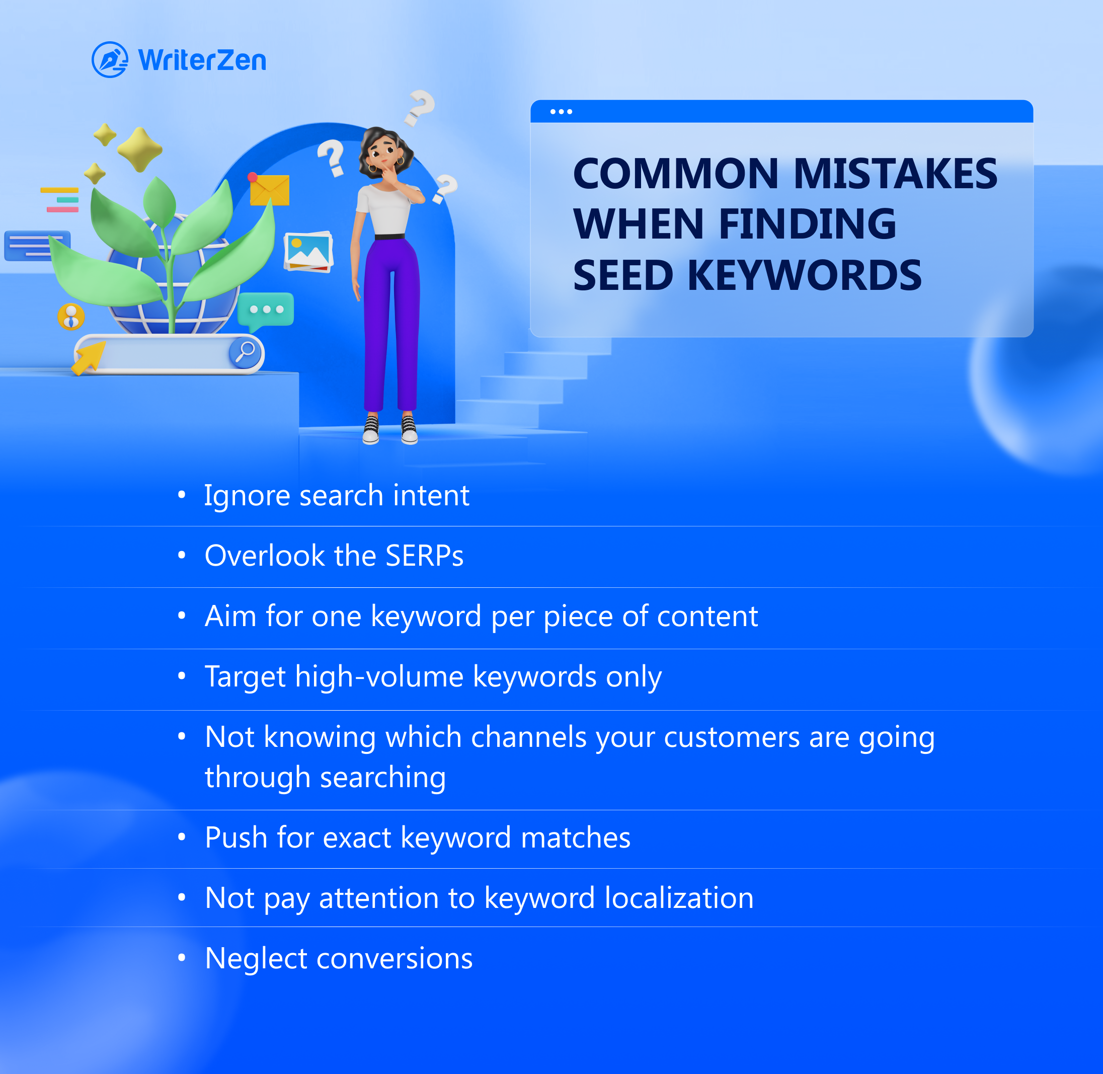 Common Mistakes when Finding Seed Keywords