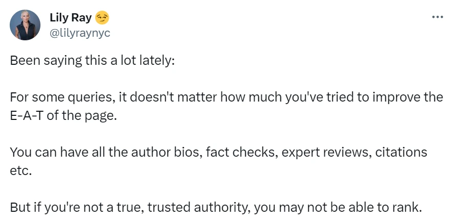 The importance of being an authority in SEO