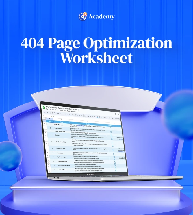 404 Page Optimization Worksheet